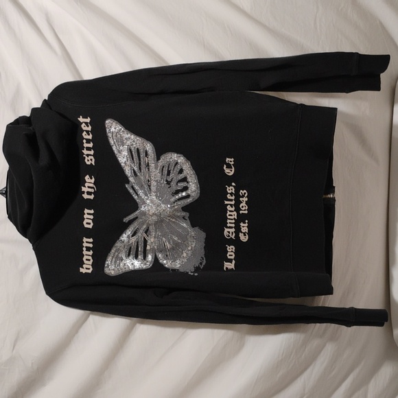 SALE! RARE! SMET Christian Audigier Vintage Y2K Skull Decor Full Zip Up Jacket - Picture 9 of 15